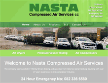 Tablet Screenshot of nasta.co.za